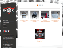 Tablet Screenshot of churrasqueirasinox.com